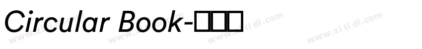 Circular Book字体转换